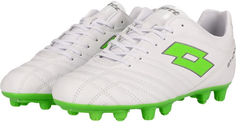 Lotto Lotto Stadio 705 Fu&szlig;ballschuhe - 1NJ All White/Spring Green - 1 | SportScheck