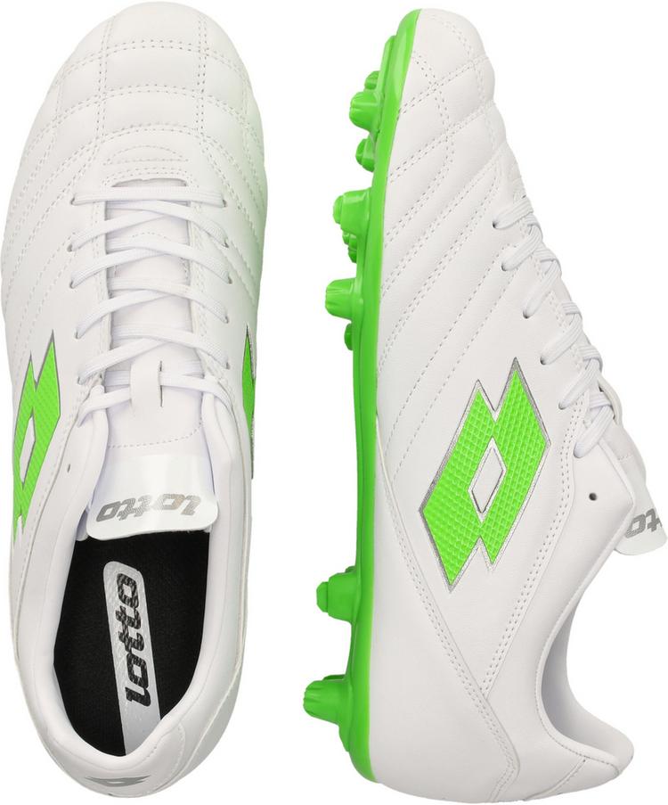 Lotto Lotto Stadio 705 Fu&szlig;ballschuhe - 1NJ All White/Spring Green - 2 | SportScheck