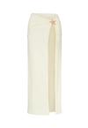 Moda Minx Starfish Long Side Slit Maxirock Damen - Coconut