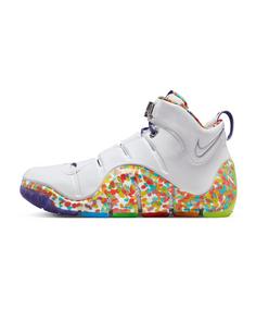 Nike LeBron 4 Retro Fruity Pebbles F100 Weiß Hallenschuhe Herren weiss