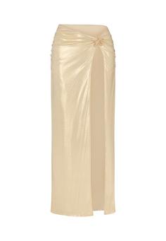 Moda Minx Maxirock Damen Gold