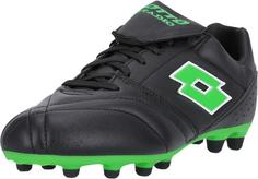 Rückansicht von Lotto Stadio 200 Fußballschuhe 1NI All Black/Spring Green