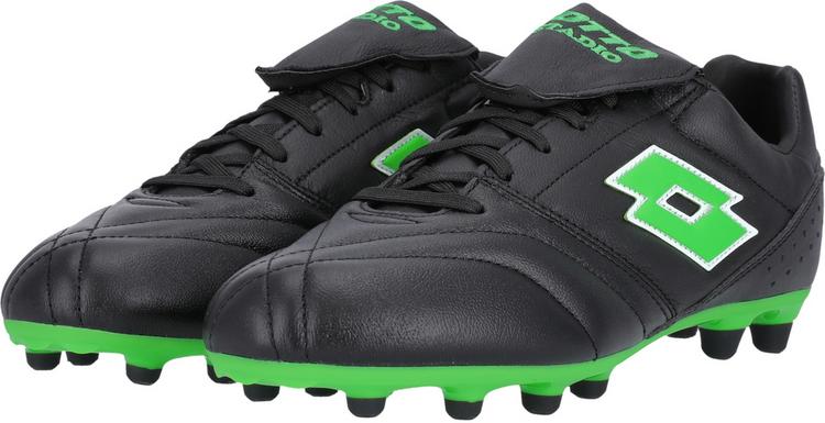 Lotto Lotto Stadio 200 Fu&szlig;ballschuhe - 1NI All Black/Spring Green - 1 | SportScheck
