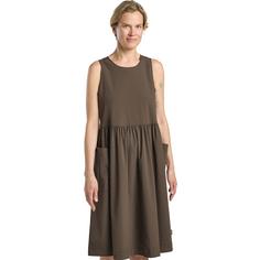 Rückansicht von Jack Wolfskin SIOMA DRESS W Kurzarmkleid Damen cold coffee