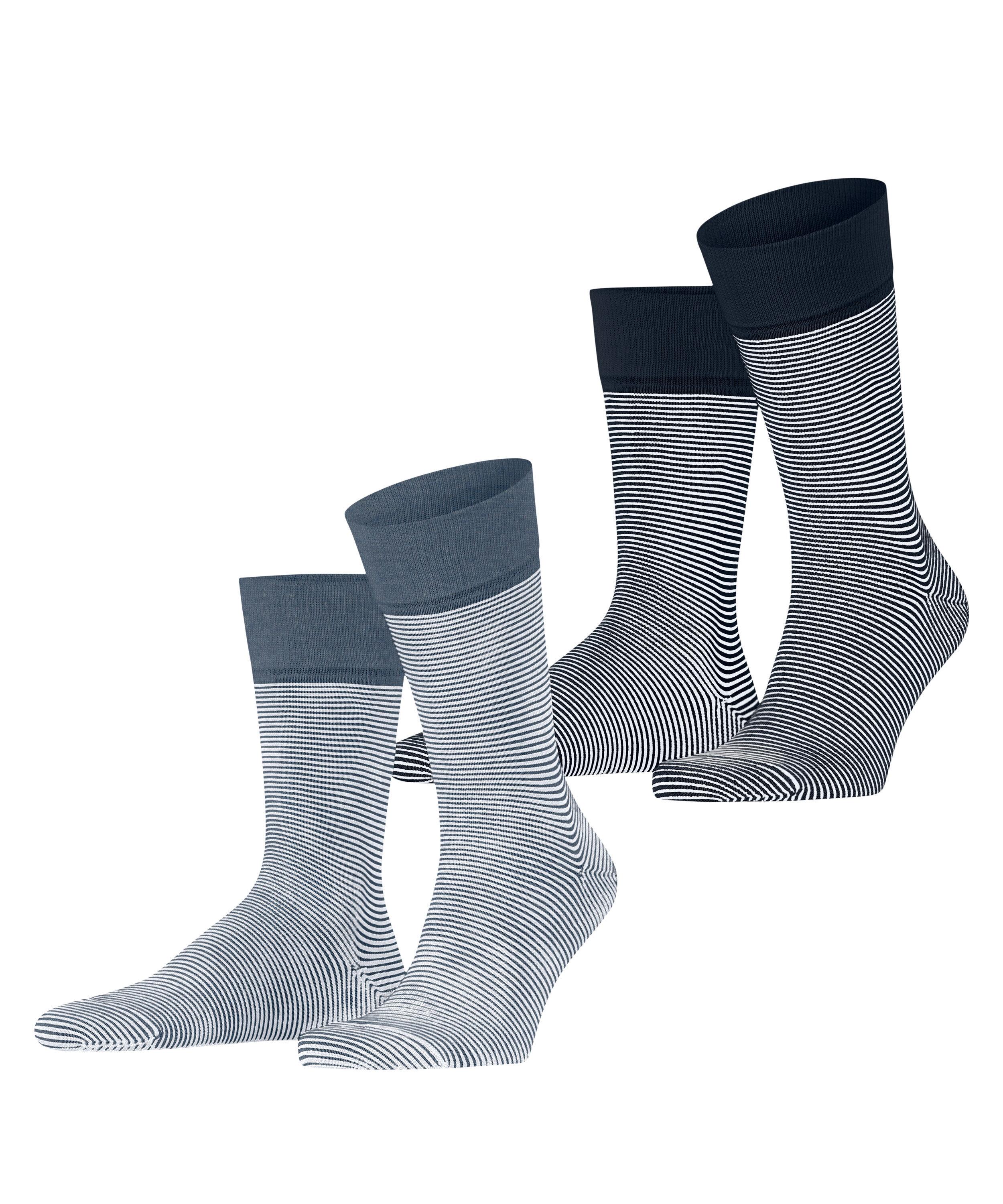 ESPRIT Allover Stripe  2-Pack Socken Herren - sortiment (0120)