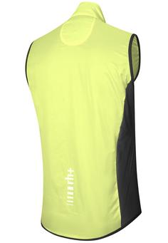 Rückansicht von RH+ Emergency Pocket Vest Fahrradweste yellow fluo-black