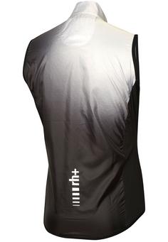 Rückansicht von RH+ Emergency Pocket Vest Fahrradweste glass black-white