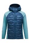 Peak Performance M Helium Down Hybrid Hood Trainingsjacke Herren - taubenblau
