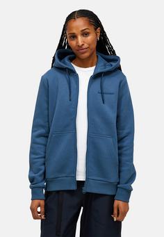 Rückansicht von Peak Performance W Original Small Logo Zip Hood Sweatshirt Damen TAUBENBLAU