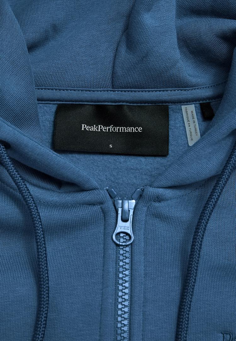 Peak Performance Peak Performance W Original Small Logo Zip Hood Sweatshirt Damen - taubenblau - 2 | SportScheck