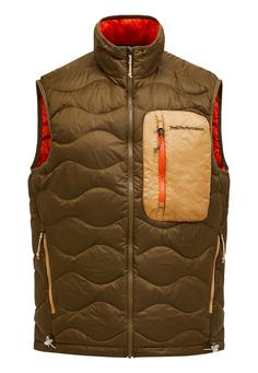 Peak Performance Daunenweste Herren khaki