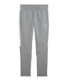 PUMA teamEVOSTRIPE Trainingshose Trainingshose Herren grau