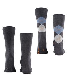 Rückansicht von Burlington Everyday X-Mas 2-Pack Freizeitsocken Herren sortiment (0070)