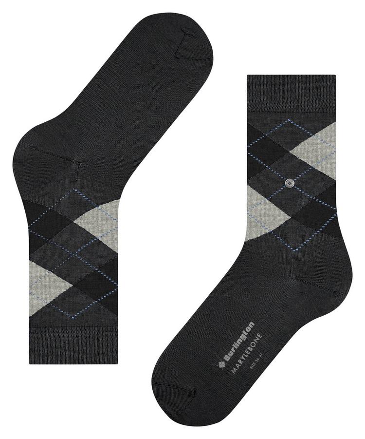 Burlington Burlington Marylebone SO Socken Damen - asphalt mel. (3180) - 2 | SportScheck