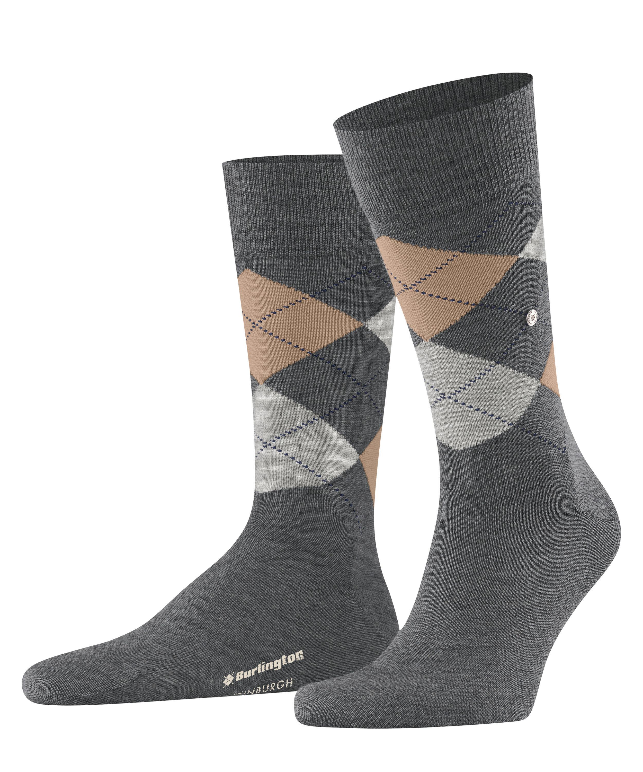 Burlington Edinburgh SO Socken Herren - dark grey (3070)