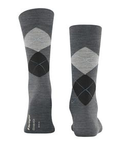 Rückansicht von Burlington Edinburgh SO Freizeitsocken Herren asphalt mel. (3180)