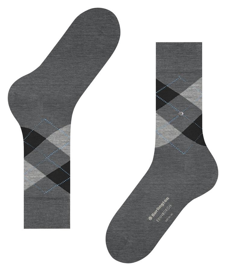Burlington Burlington Edinburgh SO Socken Herren - asphalt mel. (3180) - 2 | SportScheck