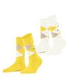 Burlington Everyday Argyle SO 2-Pack Socken Damen - sunshine (1330)