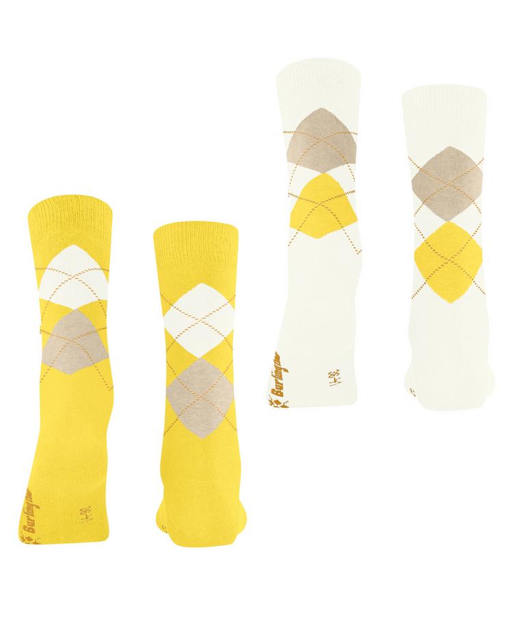 Burlington Burlington Everyday Argyle SO 2-Pack Socken Damen - sunshine (1330) - 0 | SportScheck