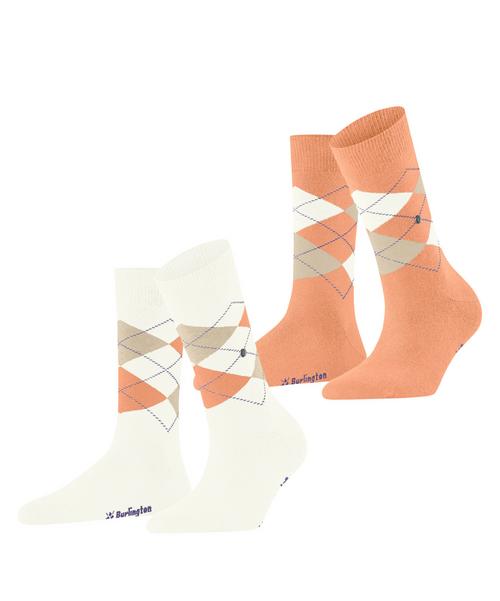 Burlington Everyday Argyle SO 2-Pack Socken Damen