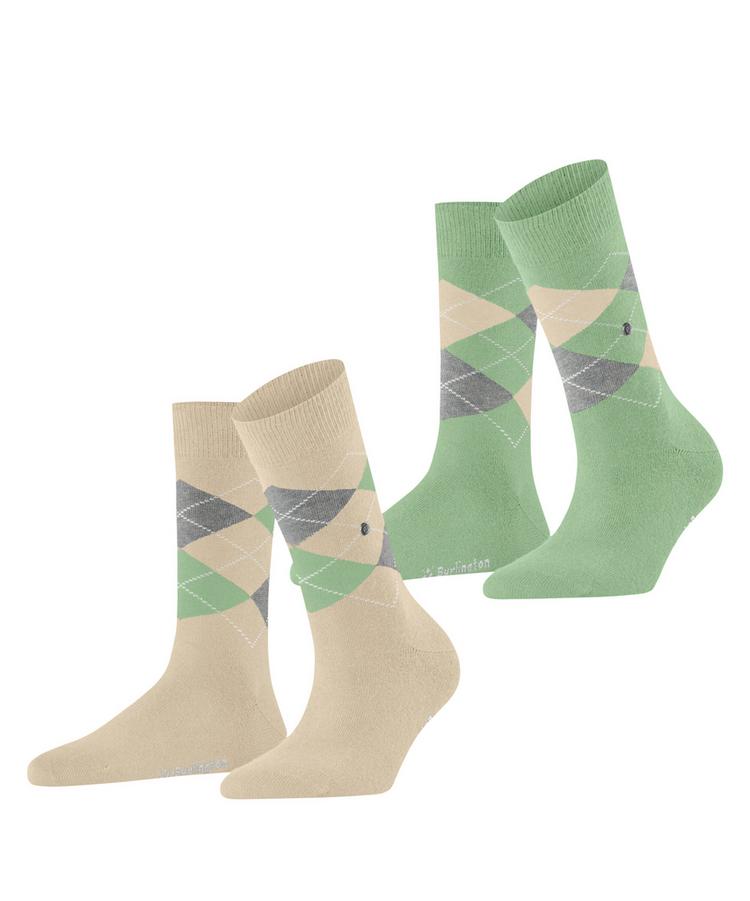 Burlington Burlington Everyday Argyle SO 2-Pack Socken Damen - cream (4019) - 0 | SportScheck
