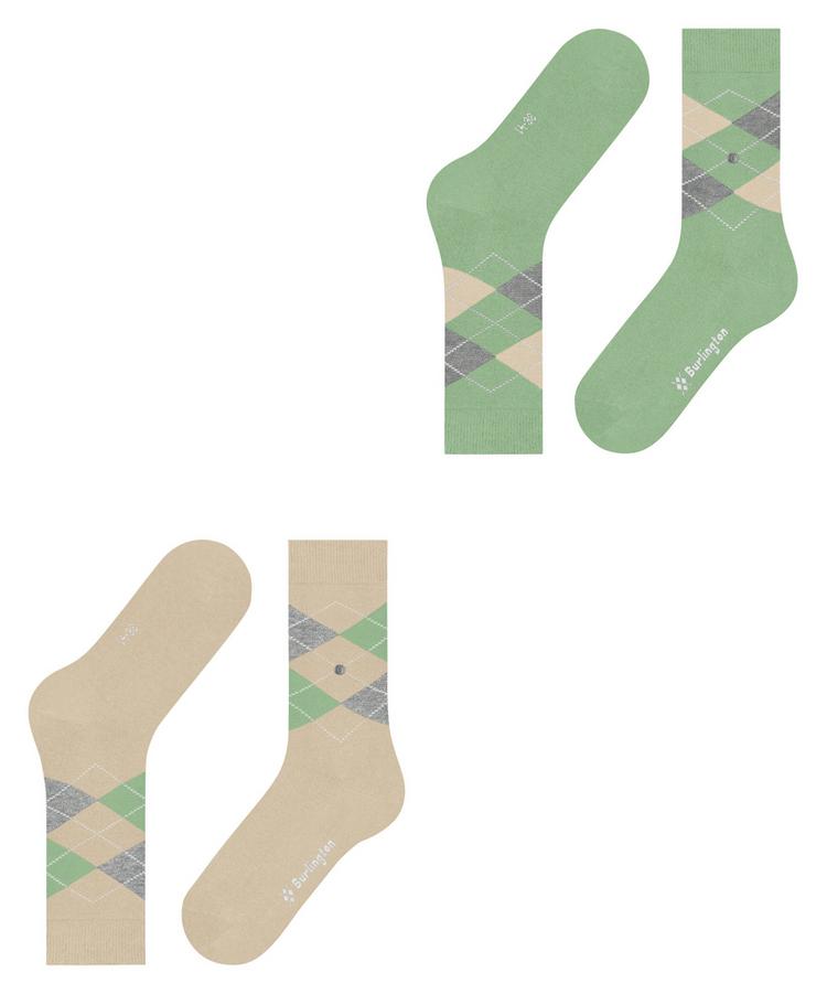 Burlington Burlington Everyday Argyle SO 2-Pack Socken Damen - cream (4019) - 2 | SportScheck