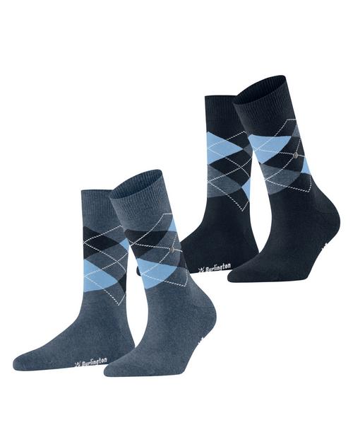 Burlington Everyday Argyle SO 2-Pack Socken Damen