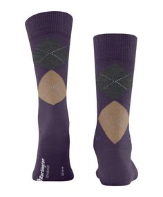 Rückansicht von Burlington Edinburgh SO Freizeitsocken Herren wineberry (8761)
