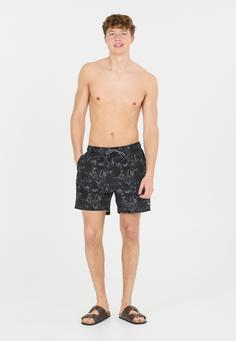 Rückansicht von Cruz Kasper Boardshorts Herren Print 3639 Black Tropic Camo.