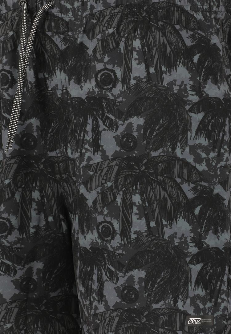 Cruz Cruz Kasper Badehose Herren - Print 3639 Black Tropic Camo. - 0 | SportScheck