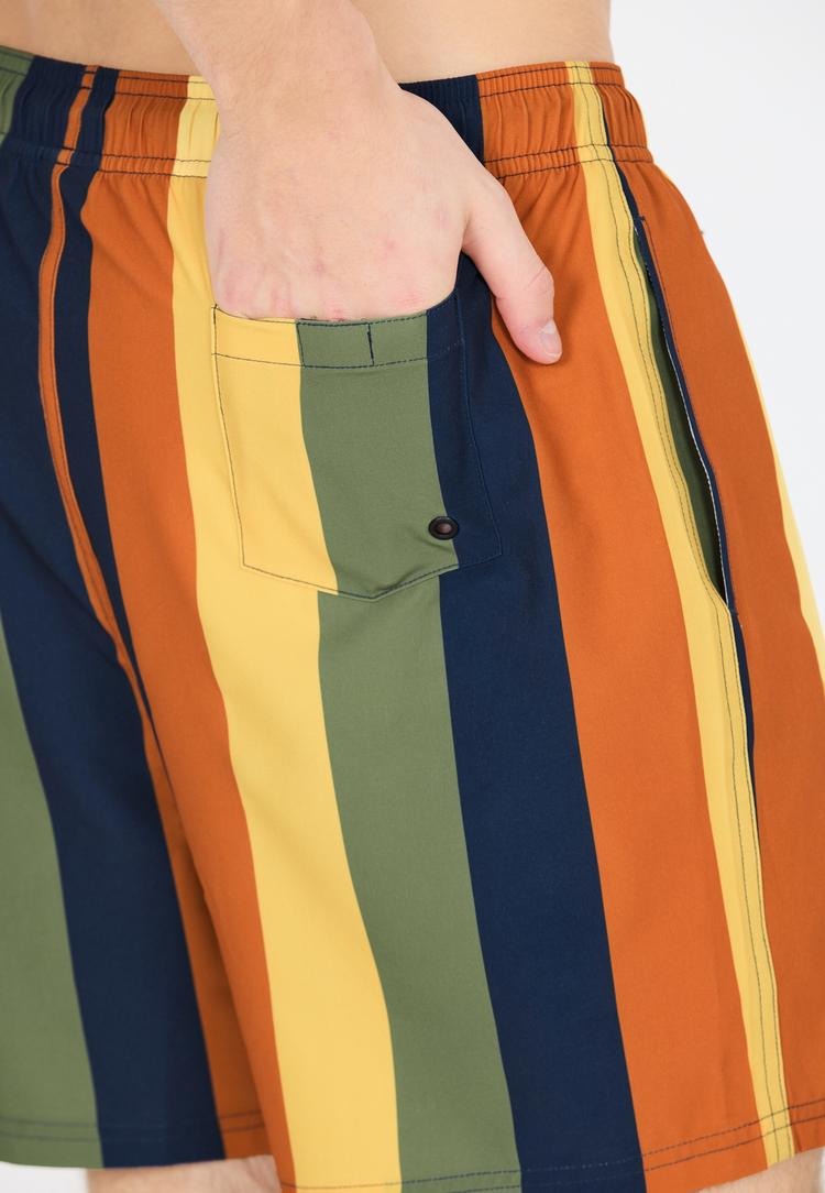 Cruz Cruz Pieter Badehose Herren - Print 3634 Yellow Stripe - 2 | SportScheck