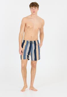 Rückansicht von Cruz Pieter Boardshorts Herren Print 3635 Grey Stripe