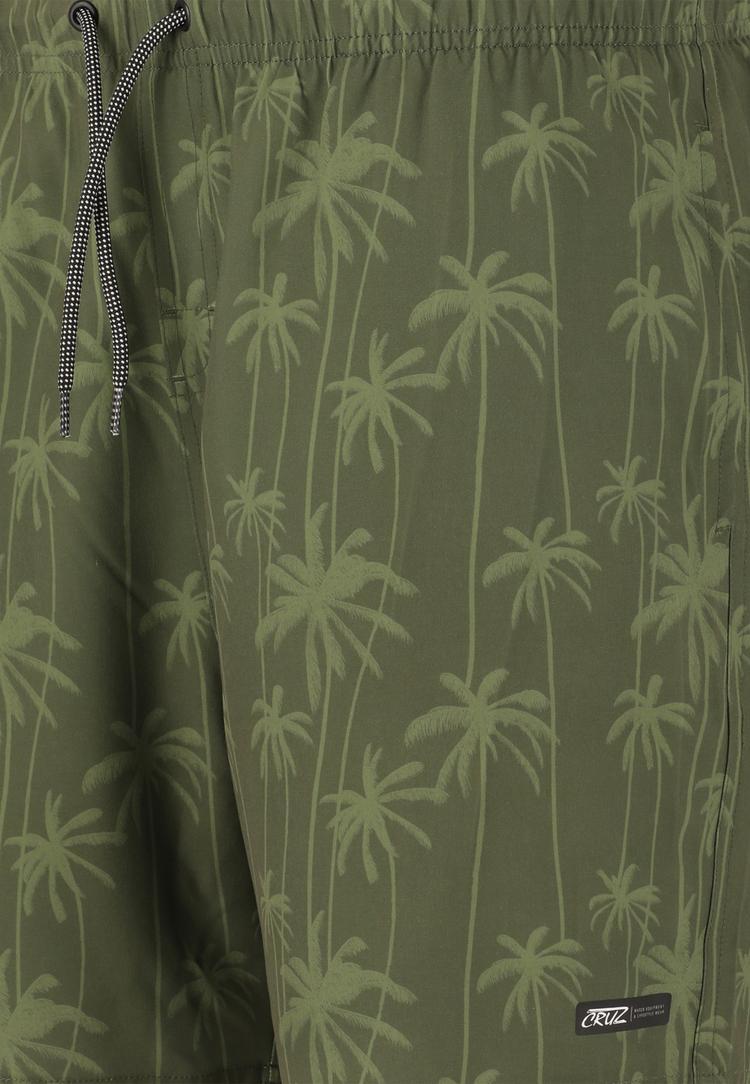 Cruz Cruz Rohan Badehose Herren - Print 3678 Green Palm - 0 | SportScheck