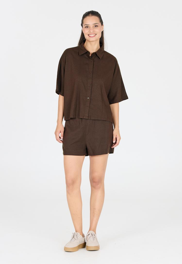 Athlecia Athlecia Resort V-Shirt Damen - 5129 Java - 1 | SportScheck