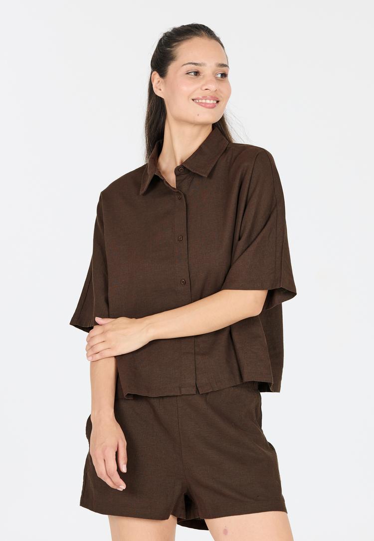 Athlecia Athlecia Resort V-Shirt Damen - 5129 Java - 2 | SportScheck