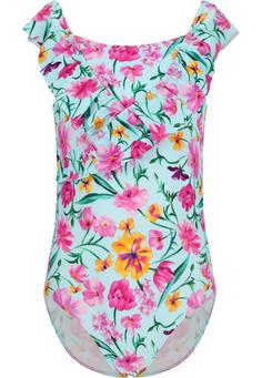 ZigZag Tropical Badeanzug Kinder Print 3702 Blue