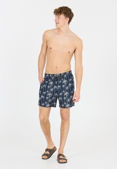 Rückansicht von Cruz Rohan Boardshorts Herren Print 3632 Navy Palm