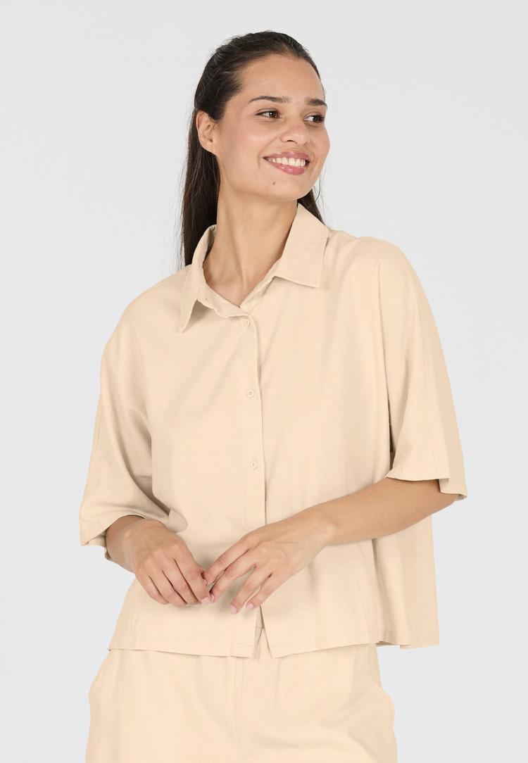 Athlecia Athlecia Resort V-Shirt Damen - 1236 Natural - 2 | SportScheck