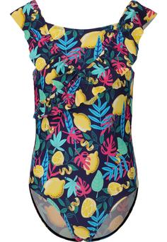 ZigZag Tropical Badeanzug Kinder Print 3598 Lemon