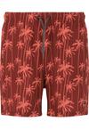 Cruz Rohan Badehose Herren - Print 3633 Red Palm