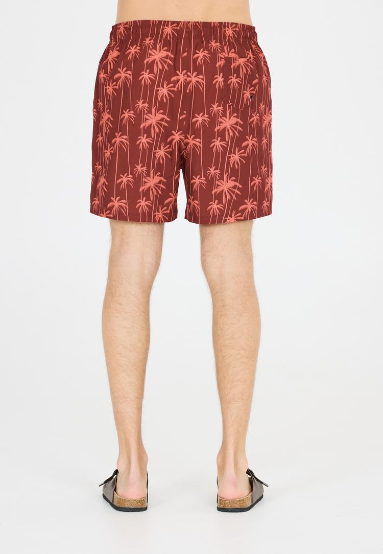Cruz Cruz Rohan Badehose Herren - Print 3633 Red Palm - 4 | SportScheck