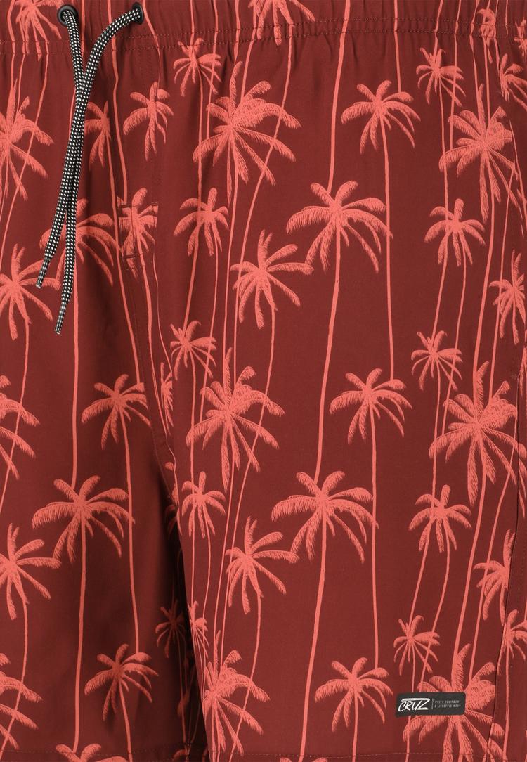 Cruz Cruz Rohan Badehose Herren - Print 3633 Red Palm - 0 | SportScheck