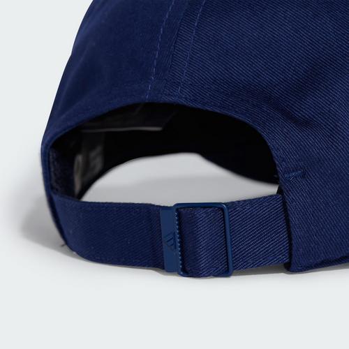 Rückansicht von adidas New Logo Baseball Kappe Cap Dark Blue / White