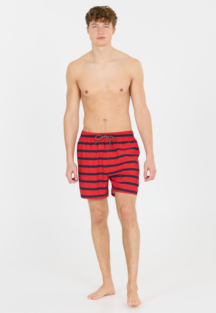 Cruz Cruz Danyel Badehose Herren - Print 3683 Red Stripe - 0 | SportScheck