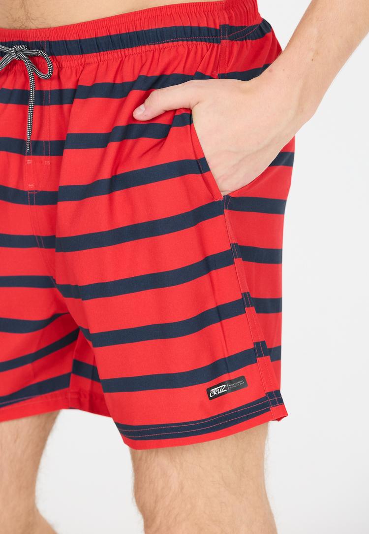 Cruz Cruz Danyel Badehose Herren - Print 3683 Red Stripe - 2 | SportScheck