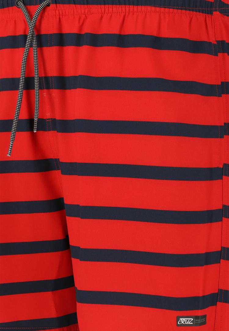 Cruz Cruz Danyel Badehose Herren - Print 3683 Red Stripe - 0 | SportScheck