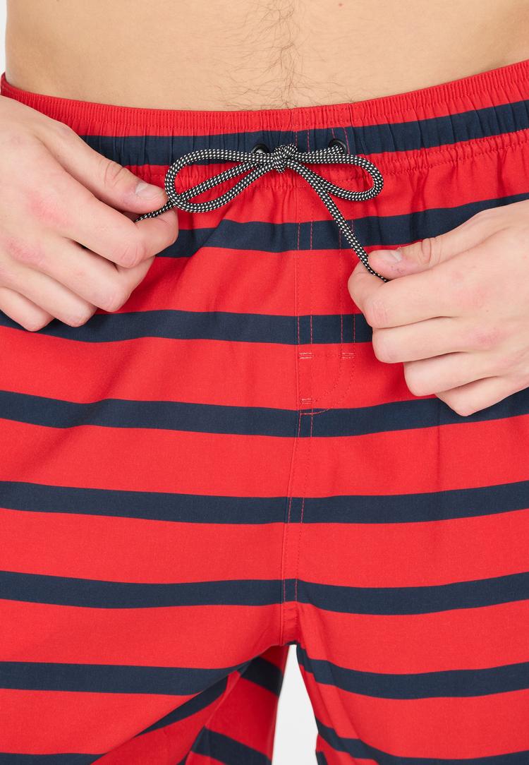 Cruz Cruz Danyel Badehose Herren - Print 3683 Red Stripe - 1 | SportScheck