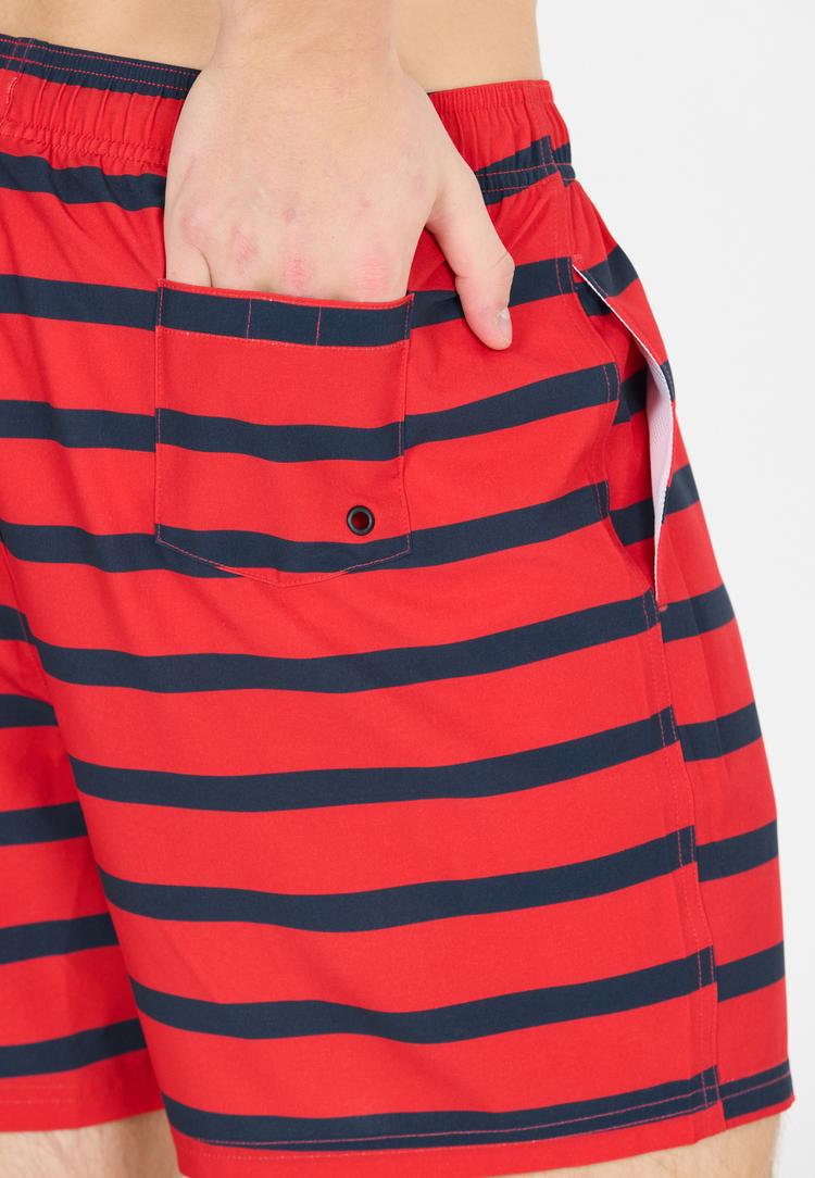 Cruz Cruz Danyel Badehose Herren - Print 3683 Red Stripe - 2 | SportScheck