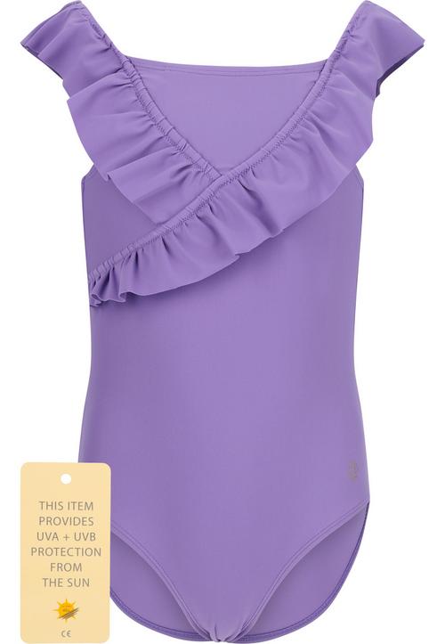 Rückansicht von ZigZag Tanna Badeanzug Kinder 4058 Dahlia Purple