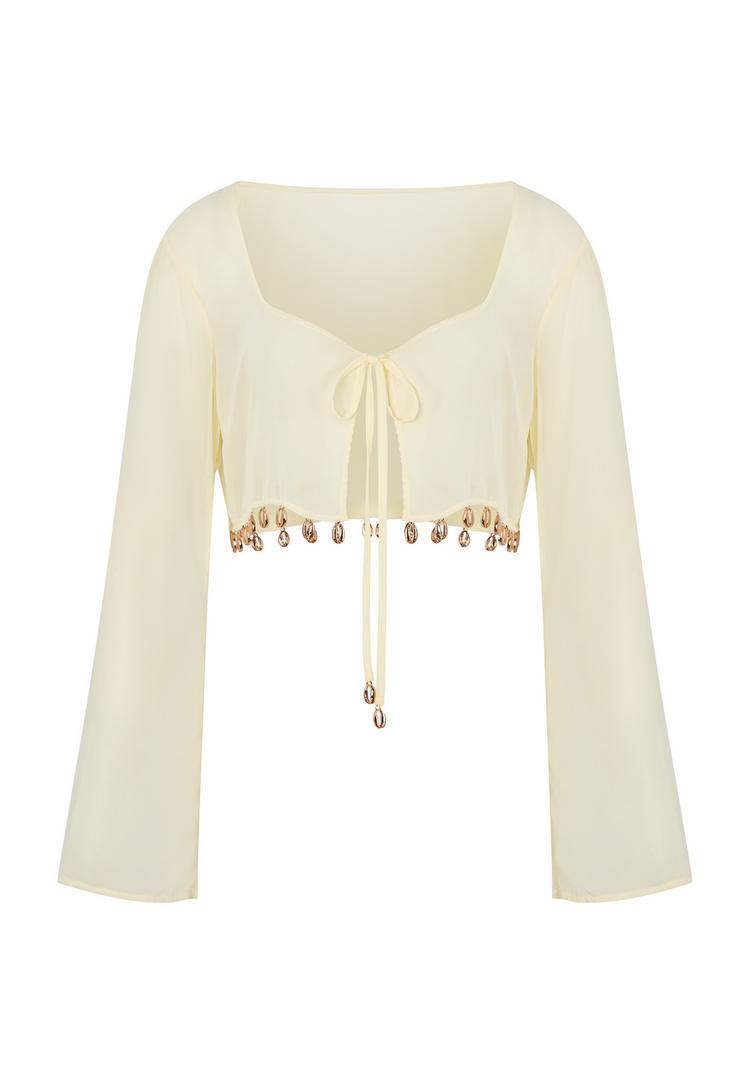 Moda Minx Moda Minx Langarmbluse Damen - Coconut - 0 | SportScheck